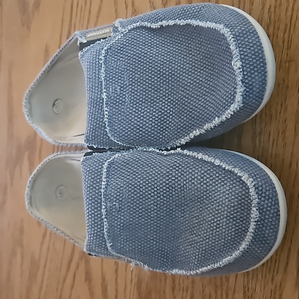 Gecko Man Walk Hero Orthotic Gray Canvas Arch Support Slip On Shoes Men's 12